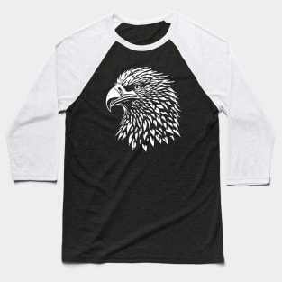 Minimalist Eagle Head - distressed Baseball T-Shirt